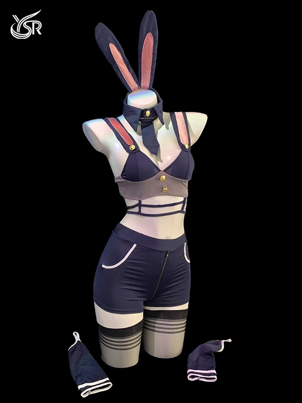 YSR bunny girl cosplay uniform set with lace-up sexy pajamas and pure desire lingerie, cute and tempting.