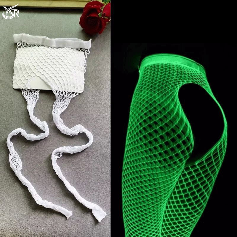 Styles Glow In The Dark Fishnet Bodysuit Women Sexy Open