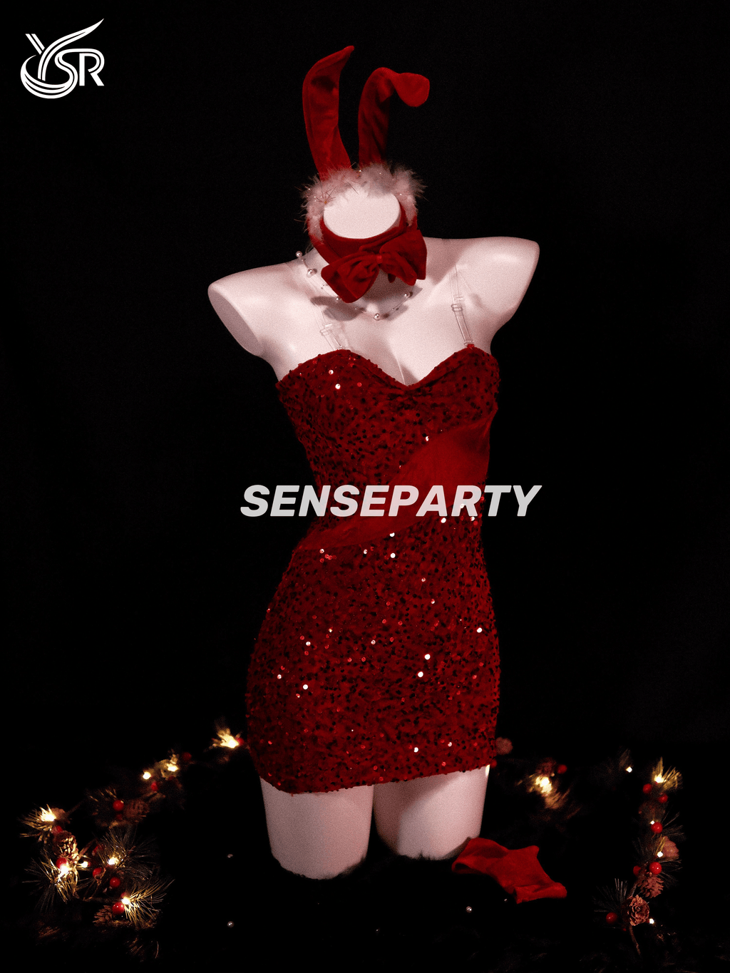 Sensory party 'Christmas gift' New Year's Eve cosplay uniform bunny girl sexy maid nightgown pure desire