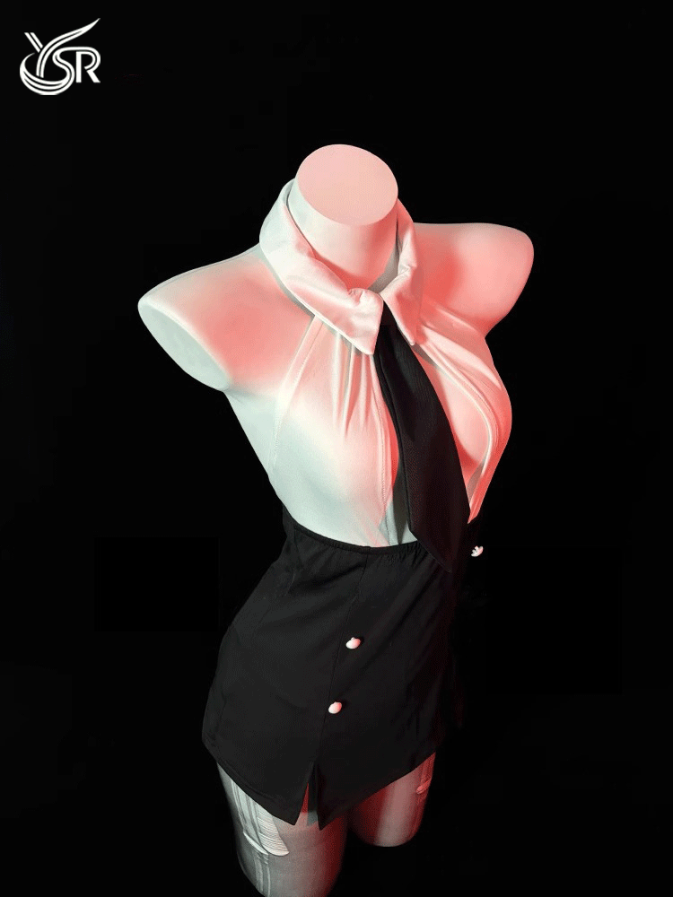 Sexy secretary, teacher, cosplay uniform, small chest, gathered underwear, seduction, hip hugging skirt, pajamas