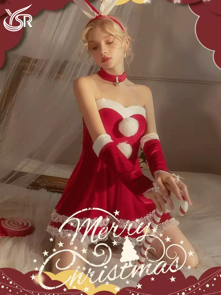 Sensory Party "Christmas Girl" New Year's Eve cosplay uniform bunny girl sexy maid nightgown robe pure desire