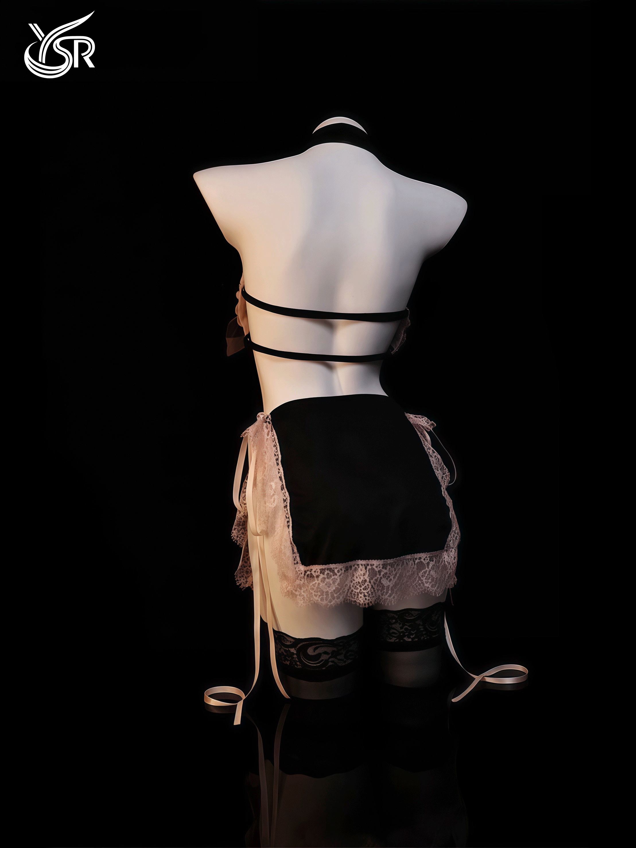 YSR lace splicing nightgown cute maid skirt pure short nightgown lingerie