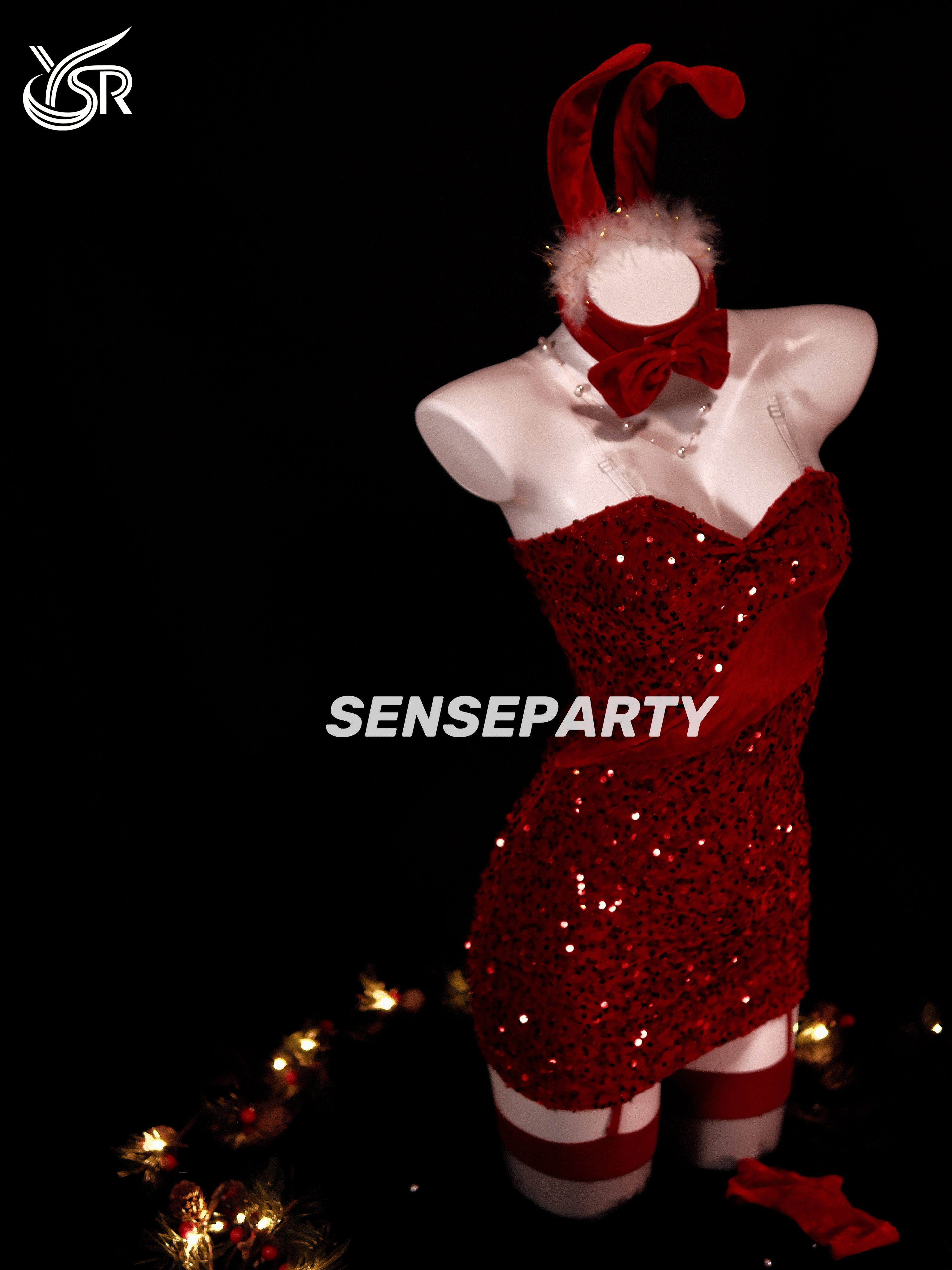 Sensory party 'Christmas gift' New Year's Eve cosplay uniform bunny girl sexy maid nightgown pure desire