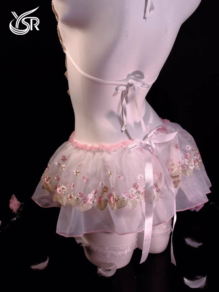 YSR lace floral dress sexy lingerie high-end strap nightgown pure desire lingerie temptation outfit