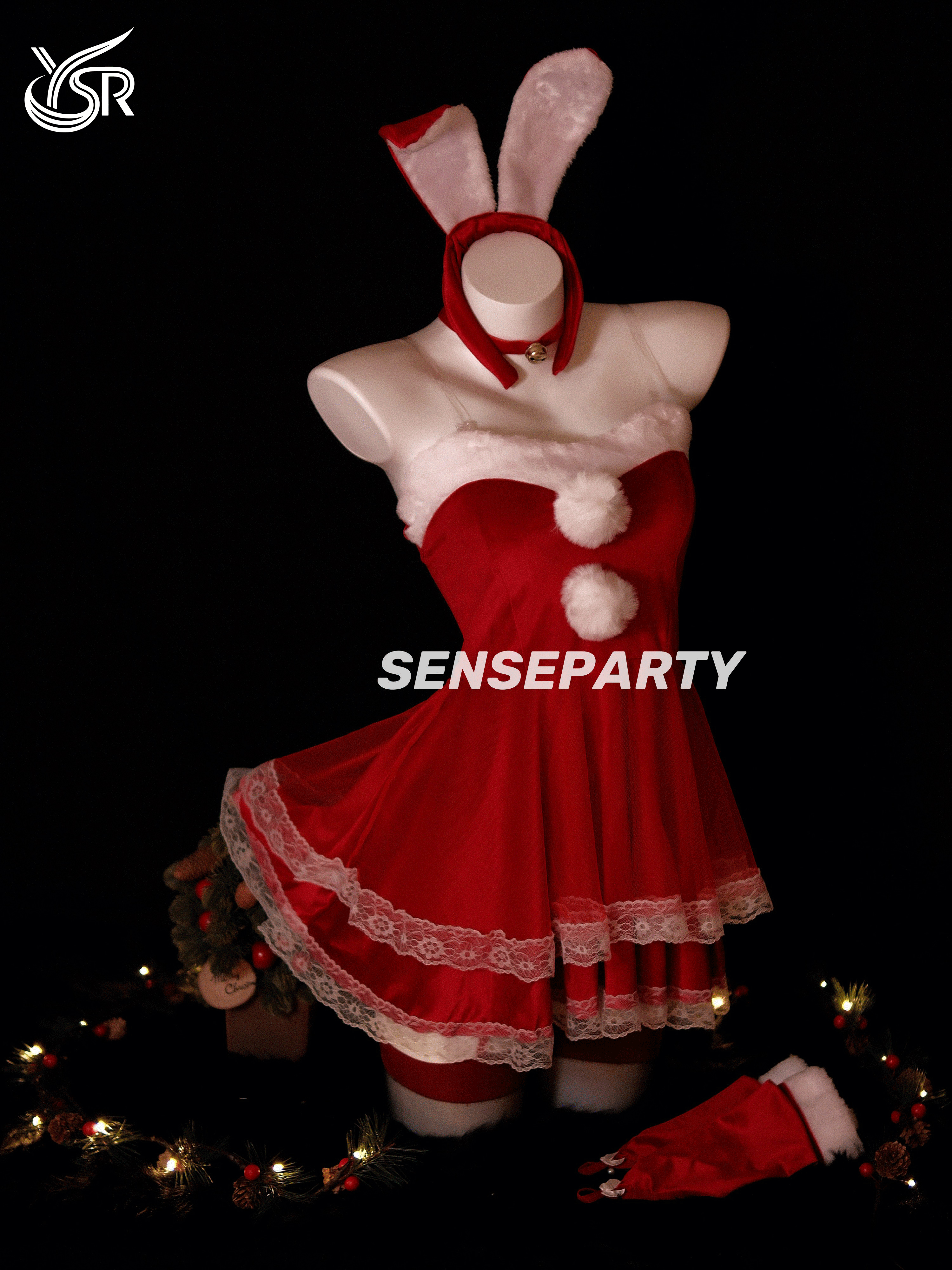 Sensory Party "Christmas Girl" New Year's Eve cosplay uniform bunny girl sexy maid nightgown robe pure desire