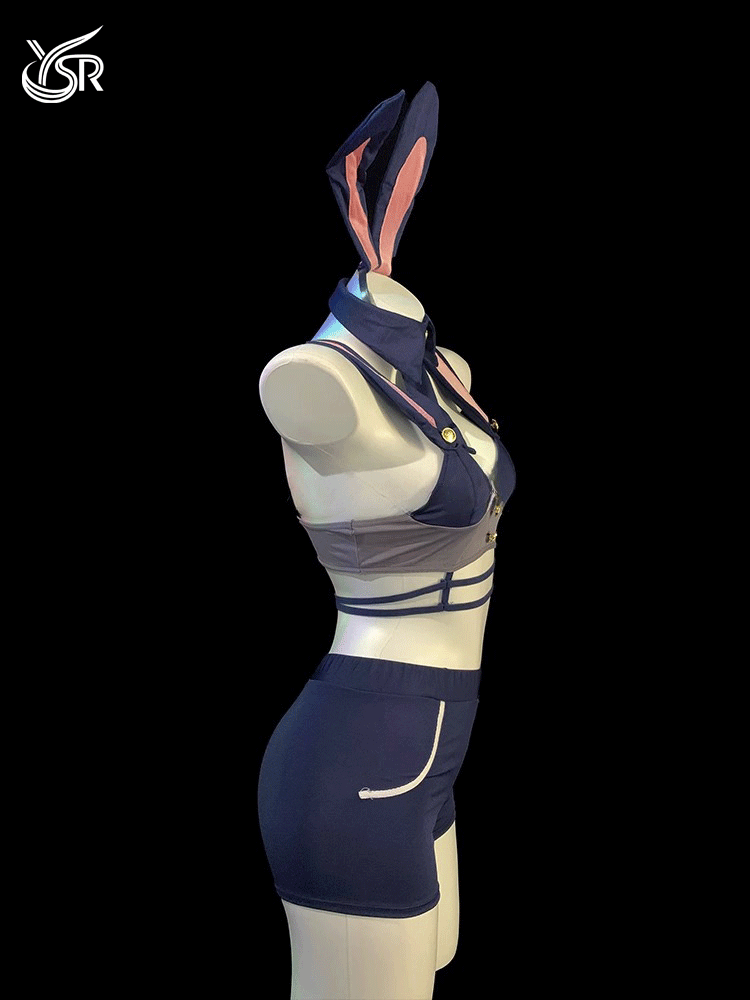 YSR bunny girl cosplay uniform set with lace-up sexy pajamas and pure desire lingerie, cute and tempting.