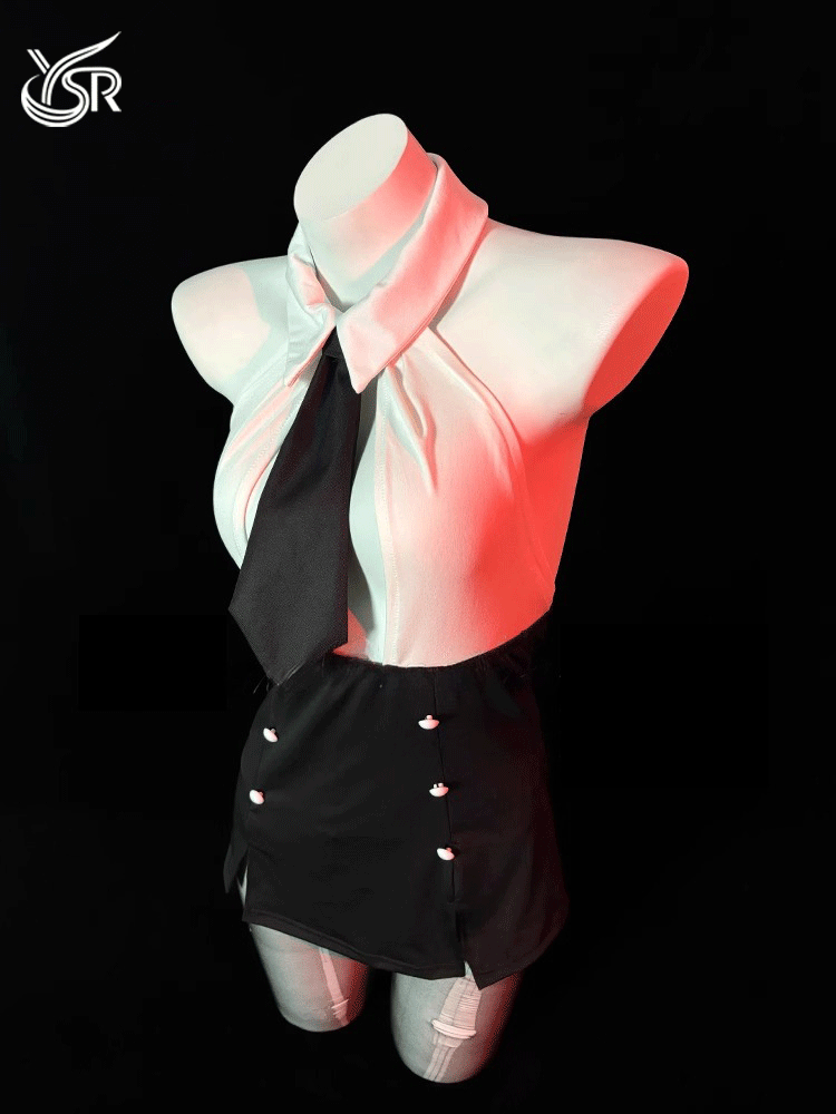 Sexy secretary, teacher, cosplay uniform, small chest, gathered underwear, seduction, hip hugging skirt, pajamas