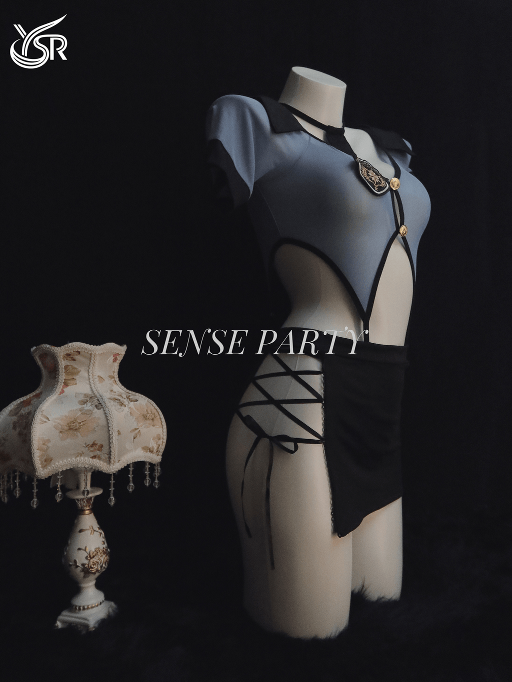 Secret Agent "sexy lingerie female police uniform cosplay seduction pure desire wrapped buttocks skirt