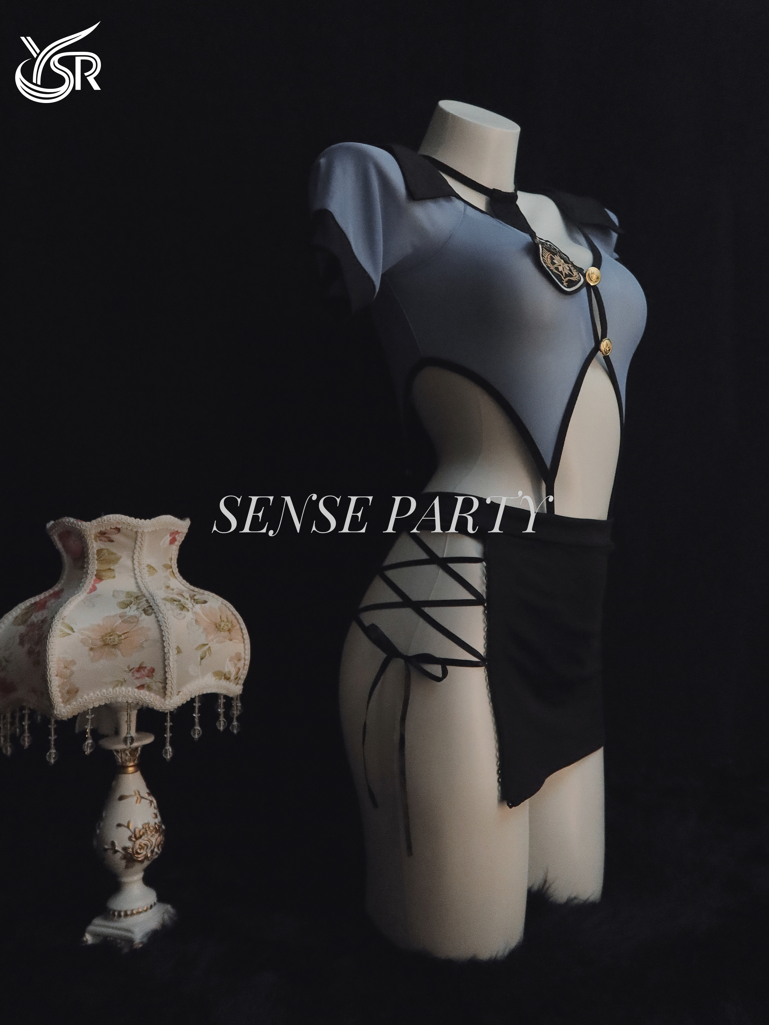 Secret Agent "sexy lingerie female police uniform cosplay seduction pure desire wrapped buttocks skirt