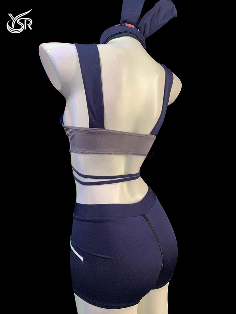 YSR bunny girl cosplay uniform set with lace-up sexy pajamas and pure desire lingerie, cute and tempting.