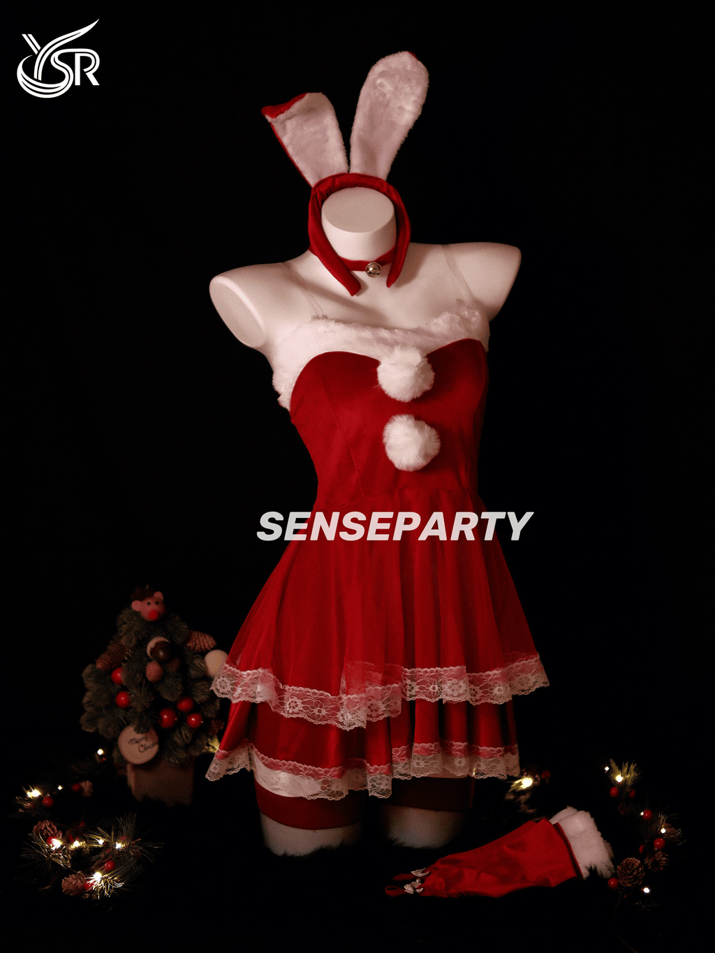 Sensory Party "Christmas Girl" New Year's Eve cosplay uniform bunny girl sexy maid nightgown robe pure desire
