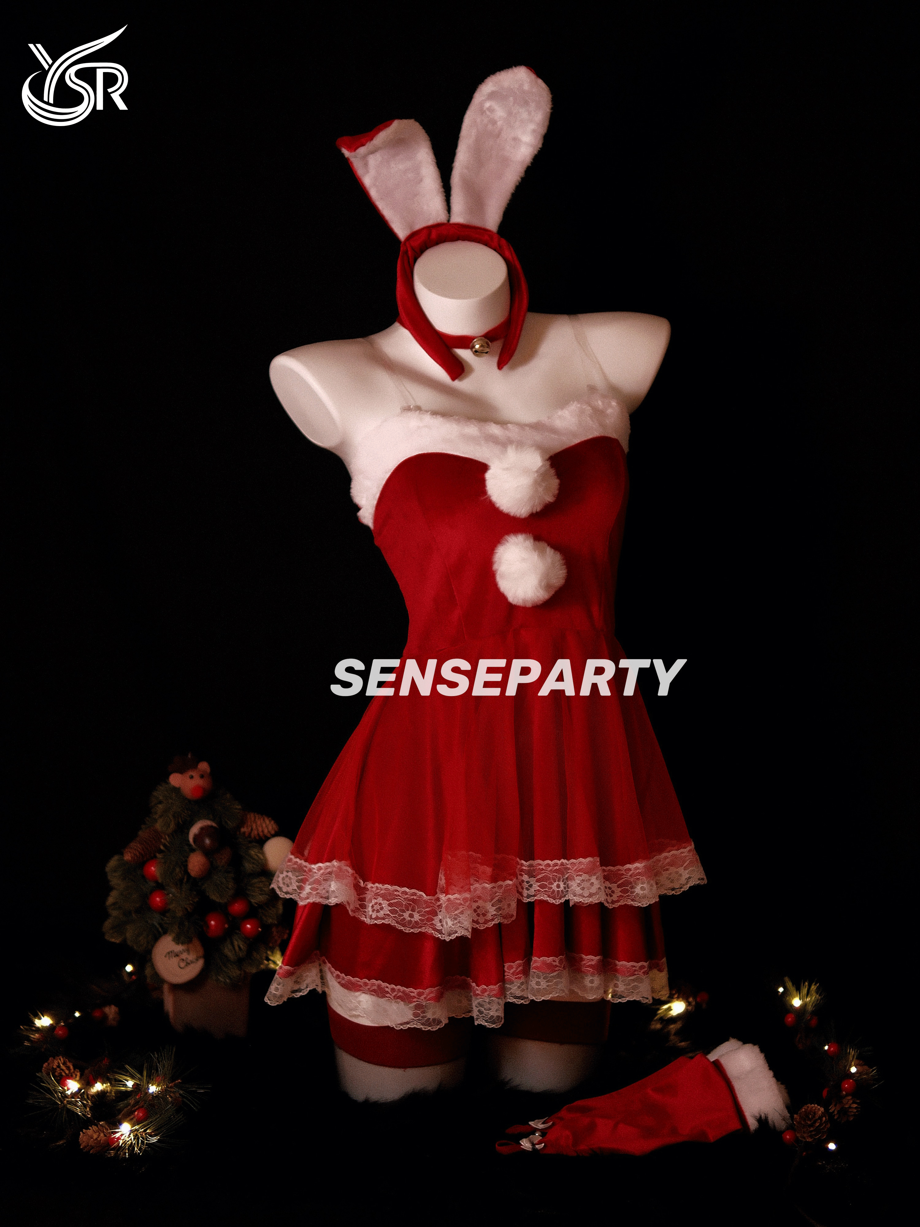 Sensory Party "Christmas Girl" New Year's Eve cosplay uniform bunny girl sexy maid nightgown robe pure desire