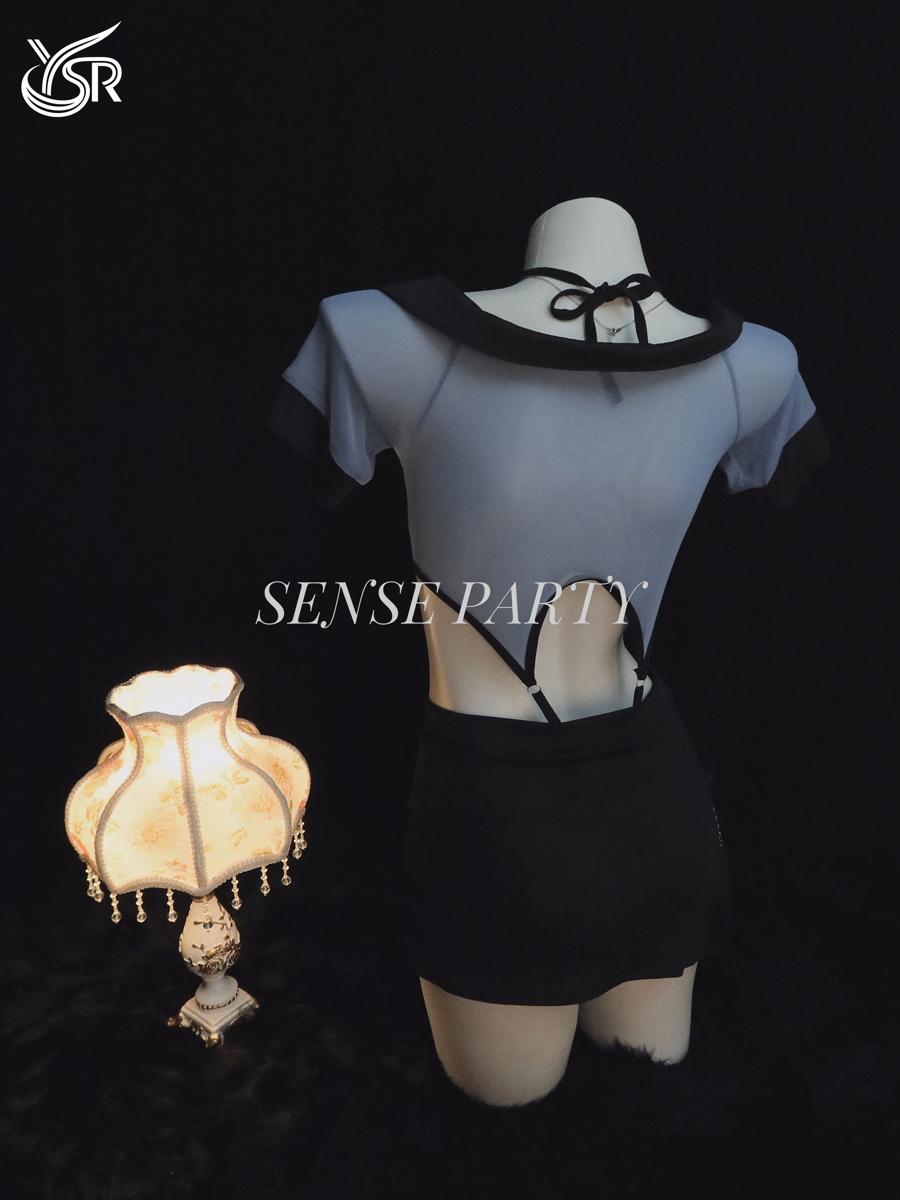 Secret Agent "sexy lingerie female police uniform cosplay seduction pure desire wrapped buttocks skirt