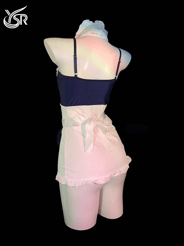 Cute and pure cosplay maid sex uniform sexy pajama set