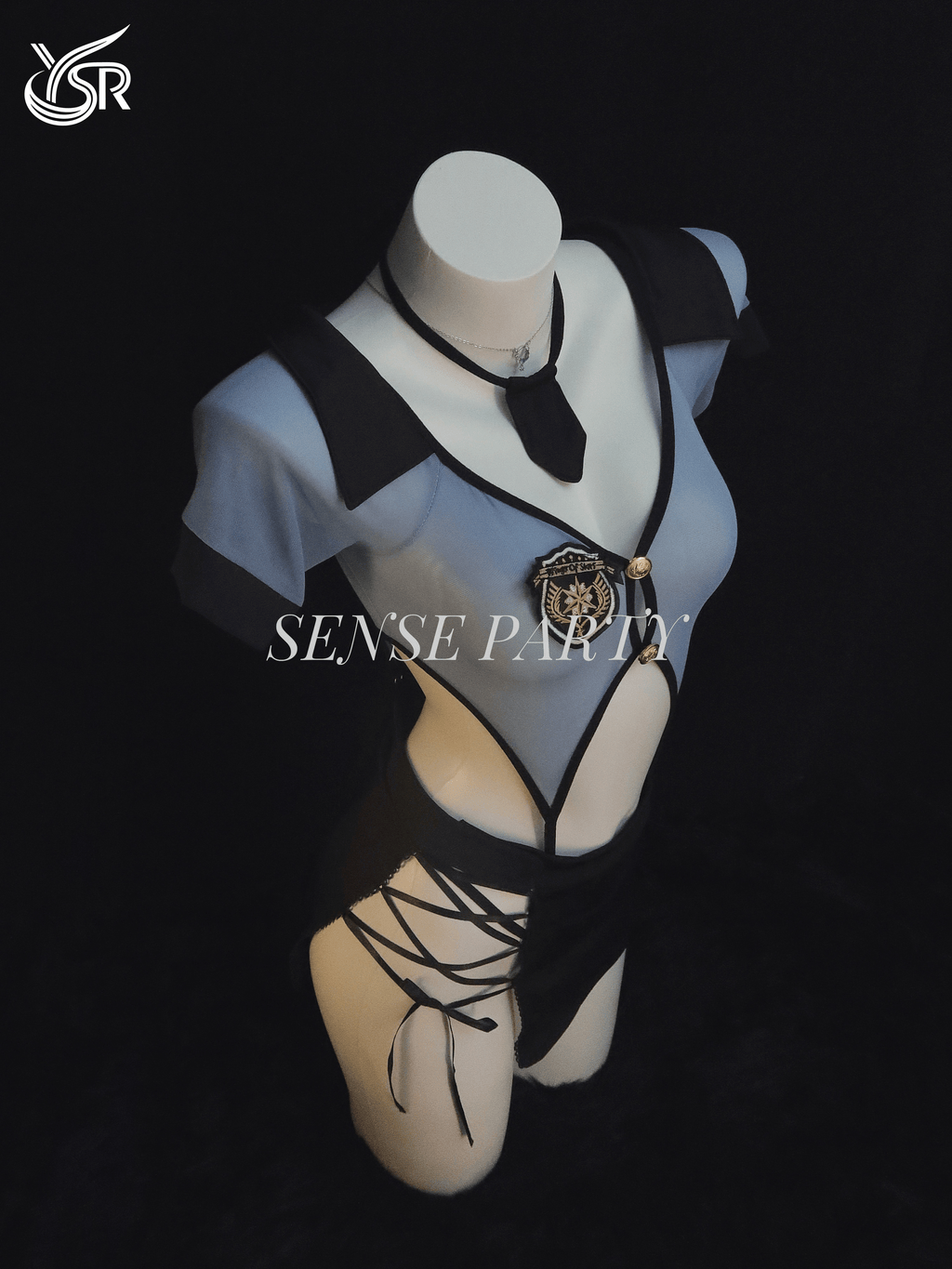 Secret Agent "sexy lingerie female police uniform cosplay seduction pure desire wrapped buttocks skirt