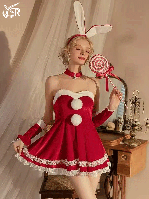 Sensory Party "Christmas Girl" New Year's Eve cosplay uniform bunny girl sexy maid nightgown robe pure desire